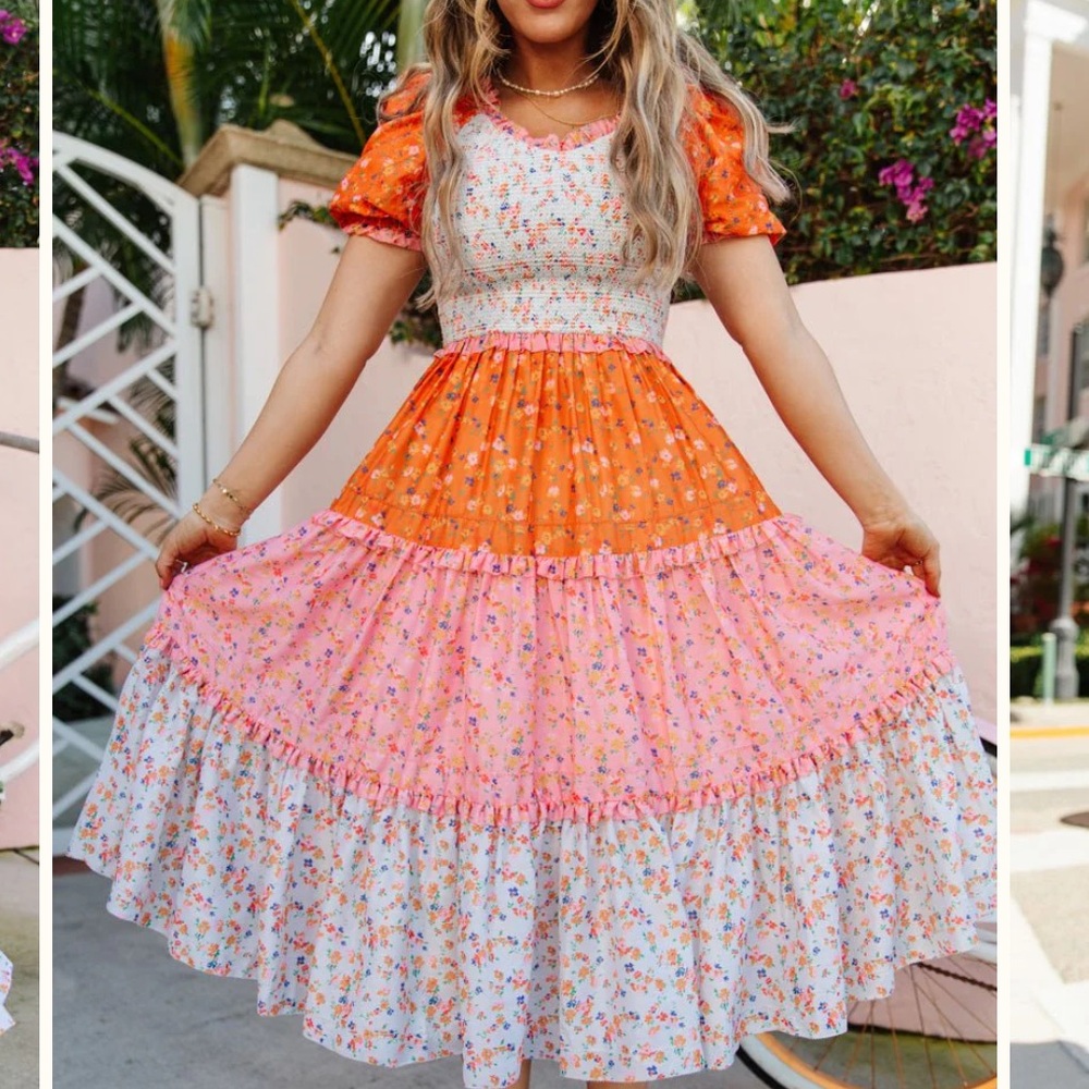Ivy City Co Emily Dress in Sorbet